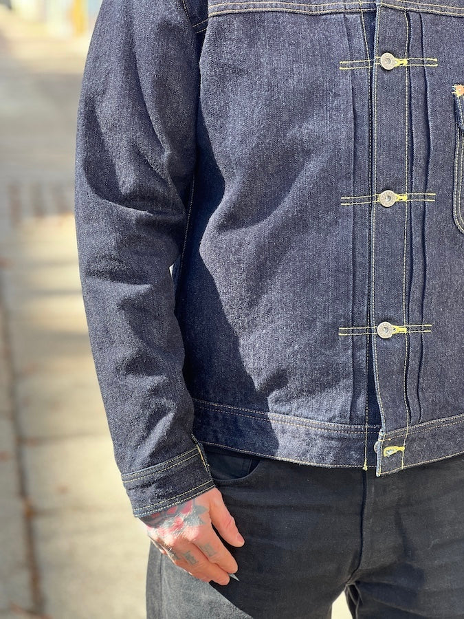 40's Denim Jacket - WORLD WAR II MODEL - 14.5oz Selvedge Denim - Zimba