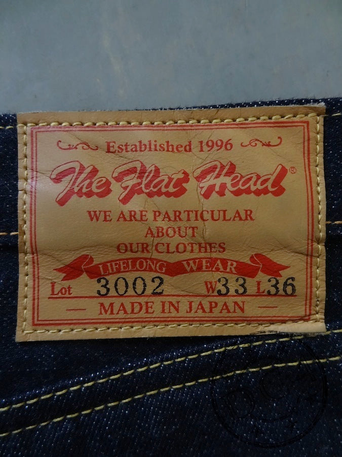 THE FLAT HEAD - 3002 - Tight Tapered - 14.5oz Selvedge Denim - U.S. Texas Cotton