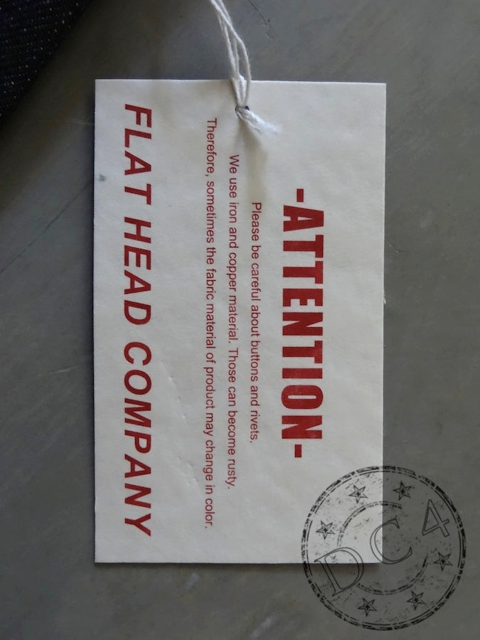 THE FLAT HEAD - 3005 - Straight Cut - 14.5oz Selvedge Denim - U.S. Texas Cotton