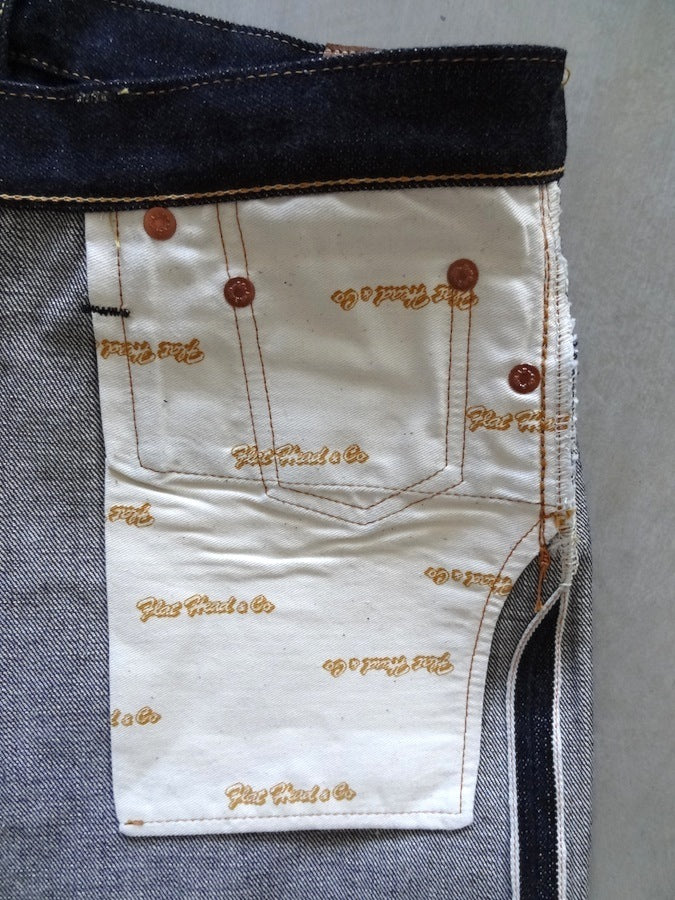 THE FLAT HEAD - D306 - Slim Tapered Straight - 14.5oz Selvedge Denim - U.S. Texas Cotton