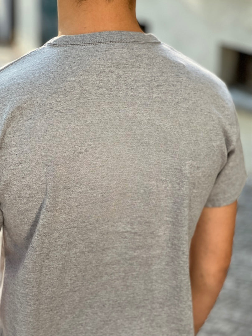 THE FLAT HEAD - Plain Heavyweight T-Shirt - Grey - THC Series