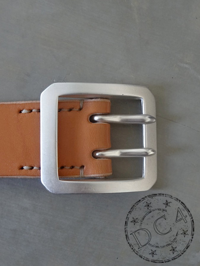 DC4 x The Flat Head - Double Prong - Saddle Leather Belt – Tan