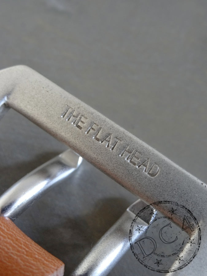 DC4 x The Flat Head - Double Prong - Saddle Leather Belt – Tan