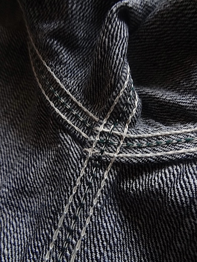 THE FLAT HEAD - FN-SDK-702L - Wabash Work Shirt - 10oz Indigo Selvedge woven on vintage shuttle looms
