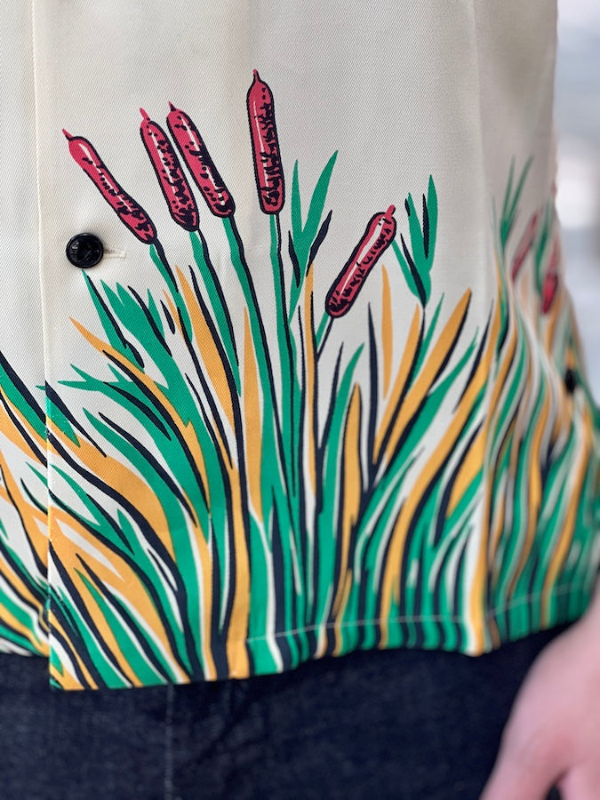 The GROOVIN HIGH - 1940s "PANTHER" Vintage Beach Style S/S Shirt