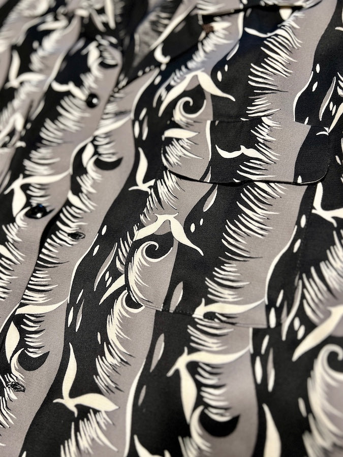 The GROOVIN HIGH - 1950s "SEAGULL" Vintage Americana Rayon L/S Shirt