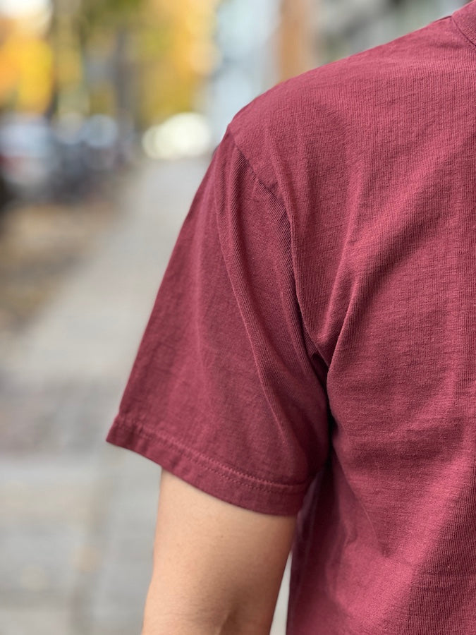 SGT001 Loopwheeled T-Shirt  - 100% Cotton - Burgundy