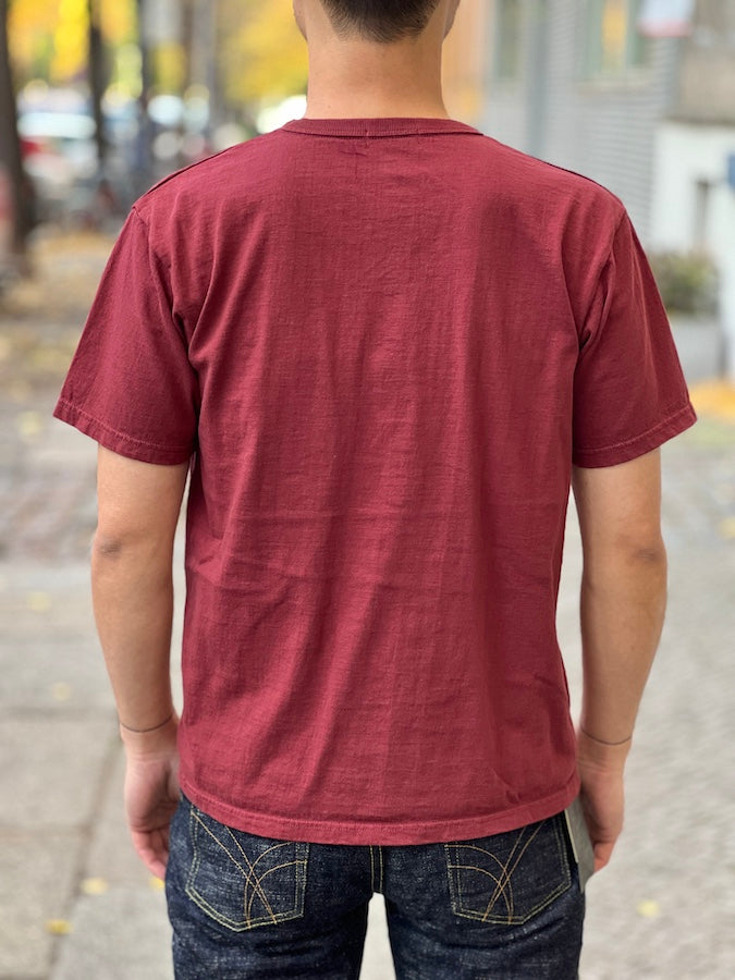 SGT001 Loopwheeled T-Shirt  - 100% Cotton - Burgundy