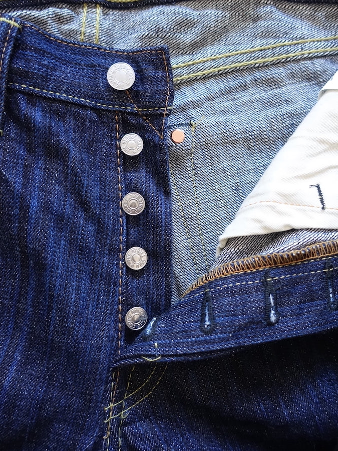 The Strike Gold SG8104【SHOWER SLUBBY】Series - 16oz Horizontal Super Slub Selvedge Denim - Right Hand Twill - REGULAR TAPERED