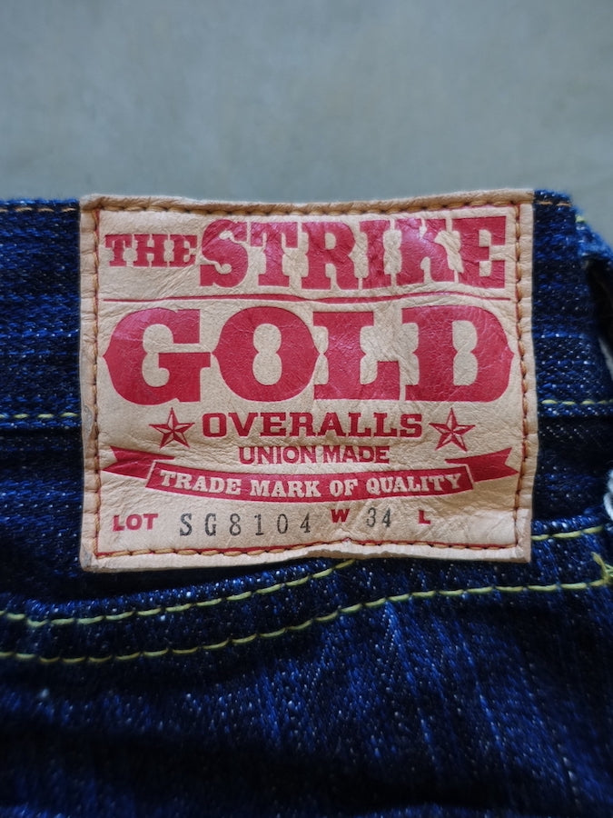 The Strike Gold SG8104【SHOWER SLUBBY】Series - 16oz Horizontal Super Slub Selvedge Denim - Right Hand Twill - REGULAR TAPERED