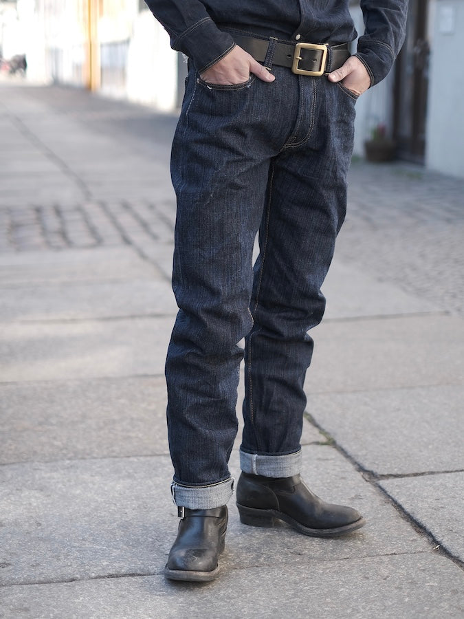 The Strike Gold SG8104【SHOWER SLUBBY】Series - 16oz Horizontal Super Slub Selvedge Denim - Right Hand Twill - REGULAR TAPERED