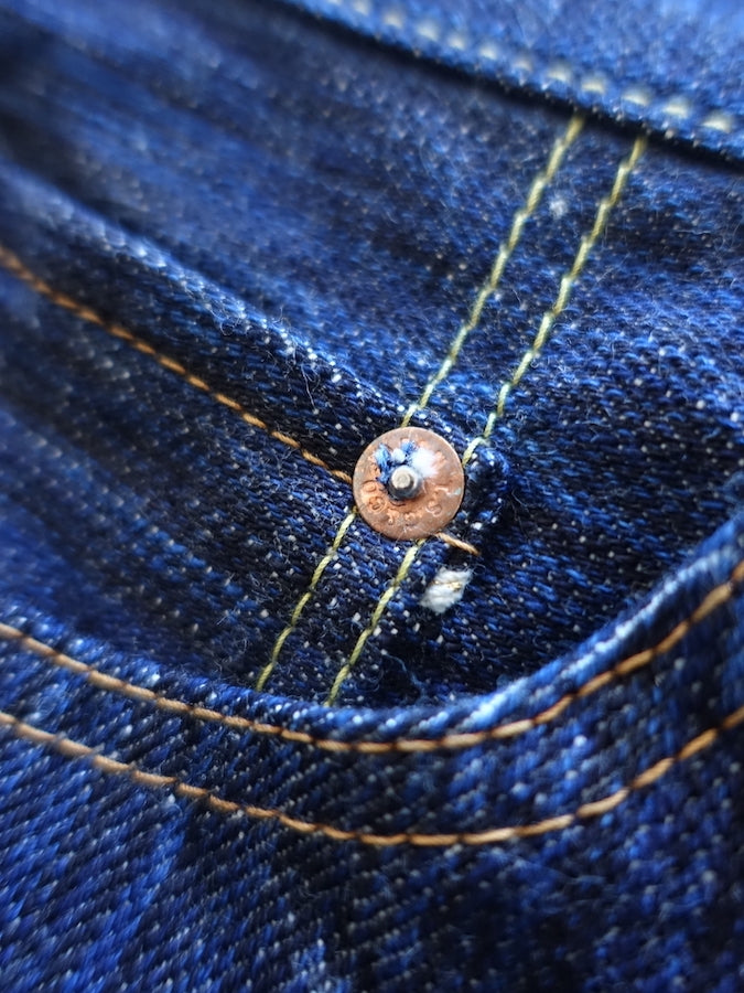 The Strike Gold SG8104【SHOWER SLUBBY】Series - 16oz Horizontal Super Slub Selvedge Denim - Right Hand Twill - REGULAR TAPERED