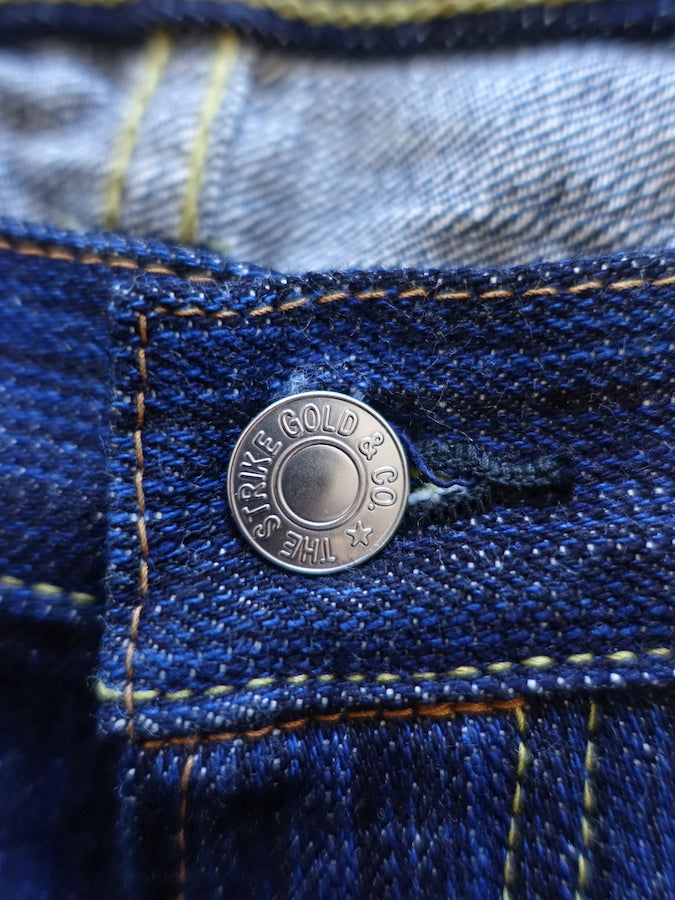 The Strike Gold SG8104【SHOWER SLUBBY】Series - 16oz Horizontal Super Slub Selvedge Denim - Right Hand Twill - REGULAR TAPERED