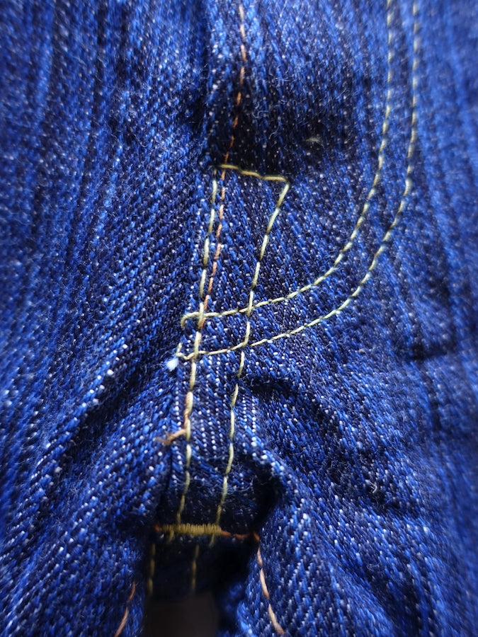 The Strike Gold SG8105【SHOWER SLUBBY】Series - 16oz Horizontal Super Slub Selvedge Denim - Right Hand Twill - STYLISH STRAIGHT