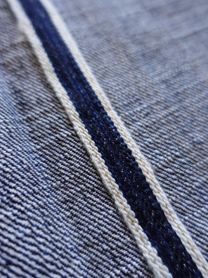 The Strike Gold SG8105【SHOWER SLUBBY】Series - 16oz Horizontal Super Slub Selvedge Denim - Right Hand Twill - STYLISH STRAIGHT