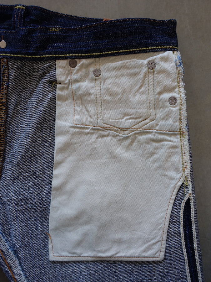 The Strike Gold SG8105【SHOWER SLUBBY】Series - 16oz Horizontal Super Slub Selvedge Denim - Right Hand Twill - STYLISH STRAIGHT