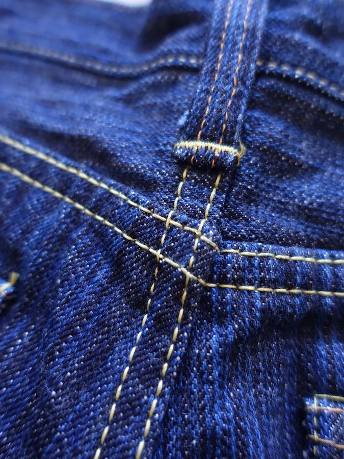 The Strike Gold SG8105【SHOWER SLUBBY】Series - 16oz Horizontal Super Slub Selvedge Denim - Right Hand Twill - STYLISH STRAIGHT