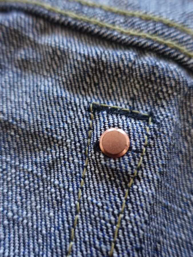 The Strike Gold SG8105【SHOWER SLUBBY】Series - 16oz Horizontal Super Slub Selvedge Denim - Right Hand Twill - STYLISH STRAIGHT