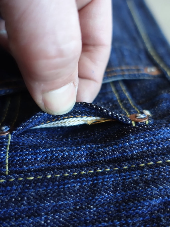 The Strike Gold SG8105【SHOWER SLUBBY】Series - 16oz Horizontal Super Slub Selvedge Denim - Right Hand Twill - STYLISH STRAIGHT