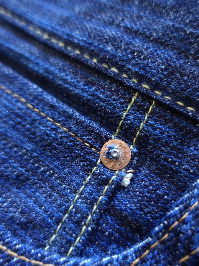 The Strike Gold SG8105【SHOWER SLUBBY】Series - 16oz Horizontal Super Slub Selvedge Denim - Right Hand Twill - STYLISH STRAIGHT