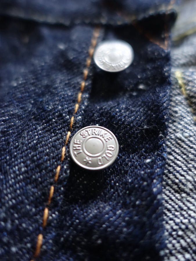 The Strike Gold SG0103KE【KEEP EARTH】Series - 100% Natural Indigo Rope Dyed - 17oz Original Selvedge Denim - Classic Straight