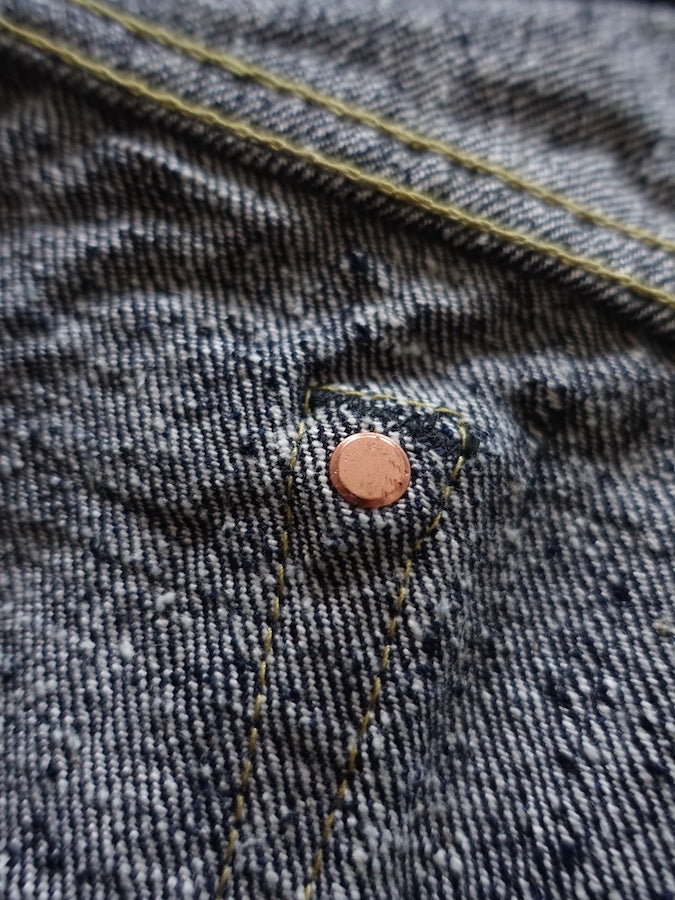 The Strike Gold SG0103KE【KEEP EARTH】Series - 100% Natural Indigo Rope Dyed - 17oz Original Selvedge Denim - Classic Straight