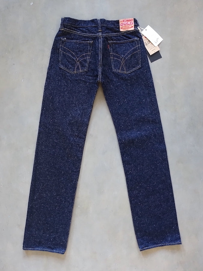 The Strike Gold SG0103KE【KEEP EARTH】Series - 100% Natural Indigo Rope Dyed - 17oz Original Selvedge Denim - Classic Straight