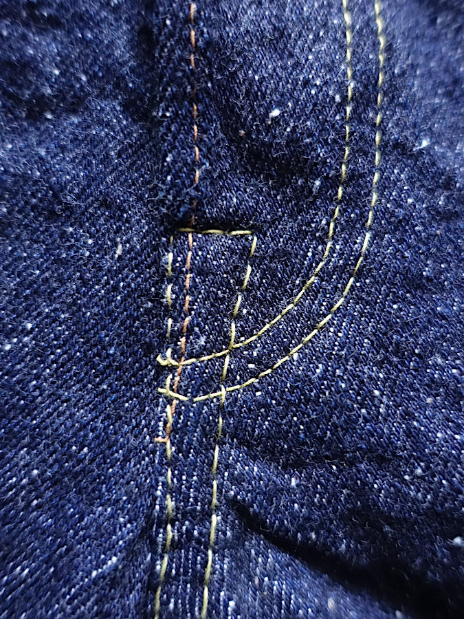 The Strike Gold SG0103KE【KEEP EARTH】Series - 100% Natural Indigo Rope Dyed - 17oz Original Selvedge Denim - Classic Straight