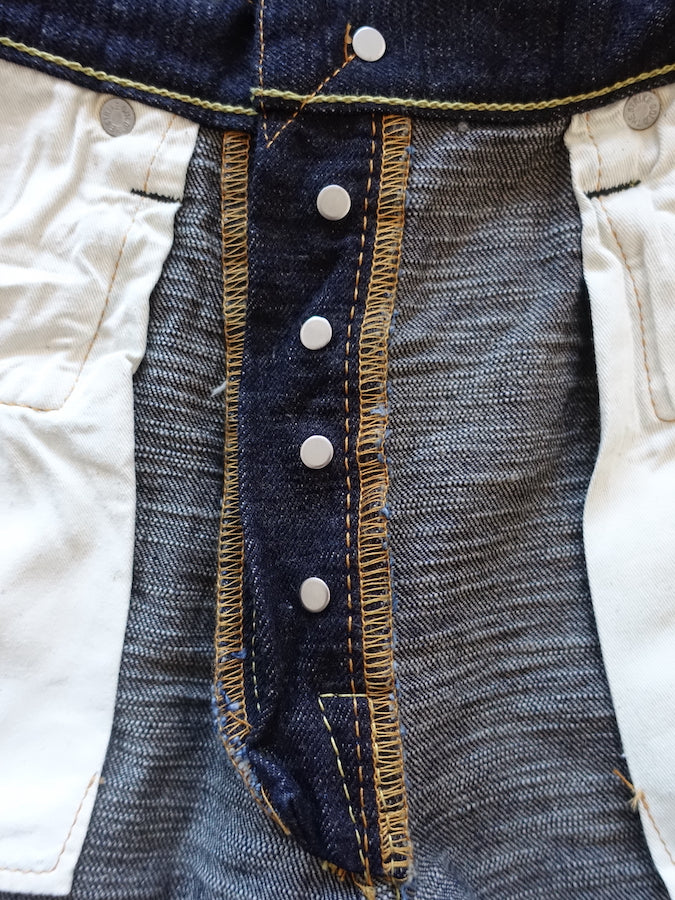 The Strike Gold SG5103【CLASSIC】Series - 15oz Slub Selvedge Denim - Right Hand Twill - Gray Weft - CLASSIC STRAIGHT