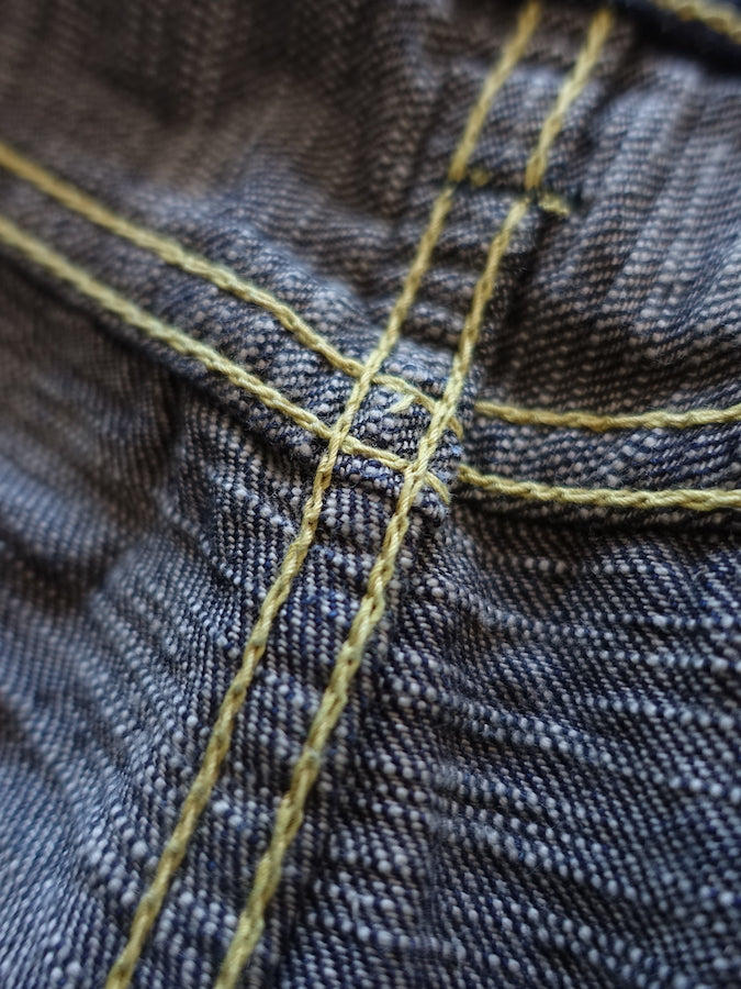 The Strike Gold SG5103【CLASSIC】Series - 15oz Slub Selvedge Denim - Right Hand Twill - Gray Weft - CLASSIC STRAIGHT