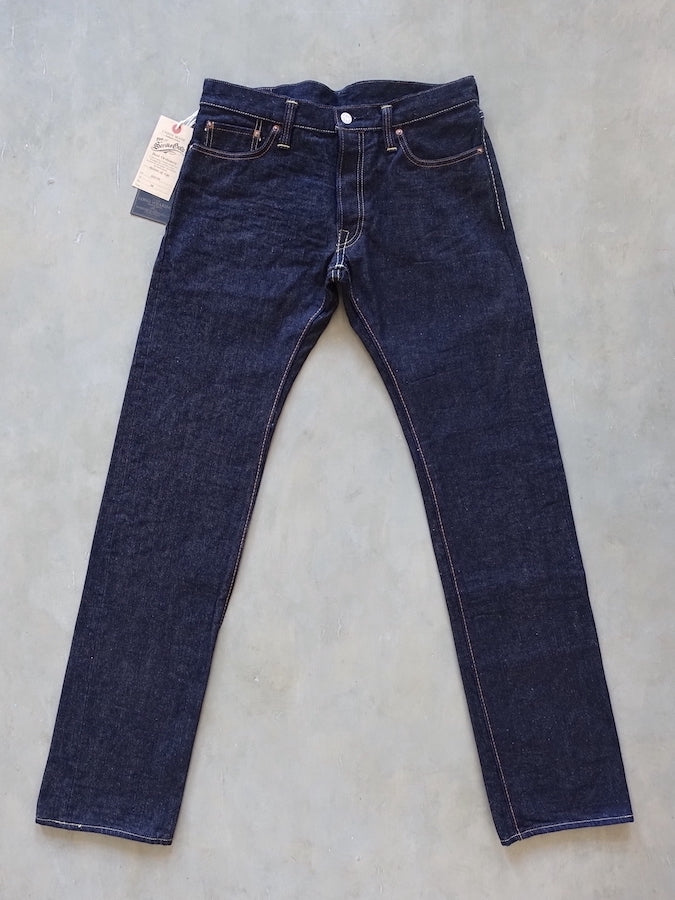 The Strike Gold SG3105【COOL】Series - 17oz Selvedge Denim - Dark Indigo Warp & Grey Weft - Left Hand Twill - STYLISH STRAIGHT