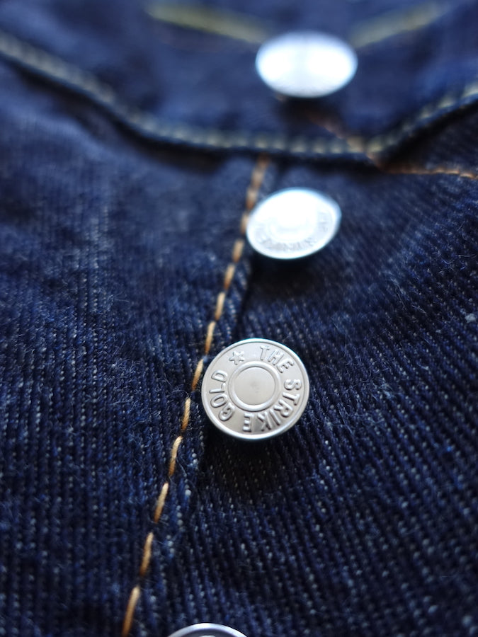 The Strike Gold SG3105【COOL】Series - 17oz Selvedge Denim - Dark Indigo Warp & Grey Weft - Left Hand Twill - STYLISH STRAIGHT