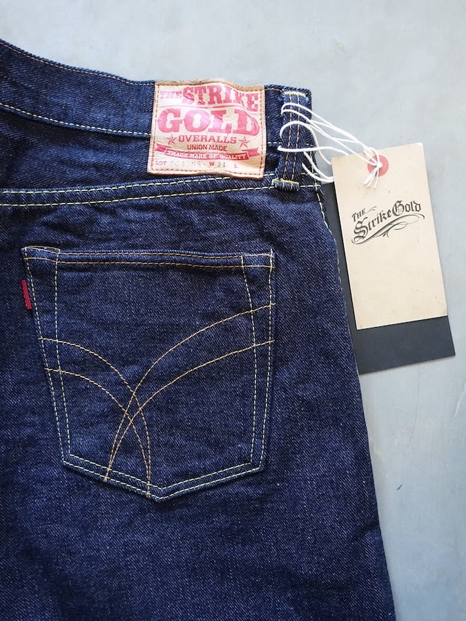 The Strike Gold SG3105【COOL】Series - 17oz Selvedge Denim - Dark Indigo Warp & Grey Weft - Left Hand Twill - STYLISH STRAIGHT