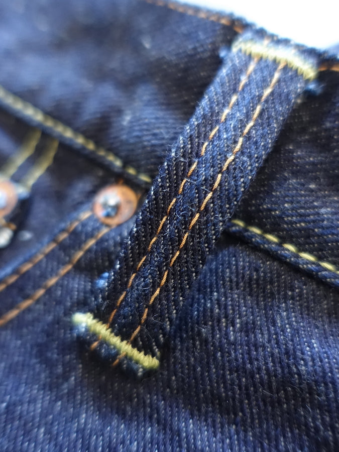 The Strike Gold SG3105【COOL】Series - 17oz Selvedge Denim - Dark Indigo Warp & Grey Weft - Left Hand Twill - STYLISH STRAIGHT