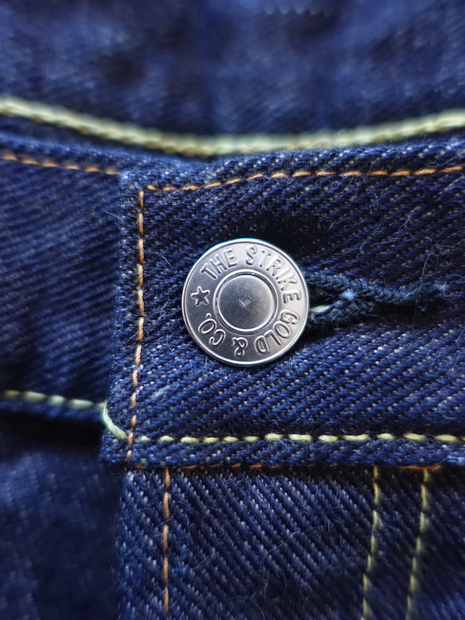 The Strike Gold SG3105【COOL】Series - 17oz Selvedge Denim - Dark Indigo Warp & Grey Weft - Left Hand Twill - STYLISH STRAIGHT