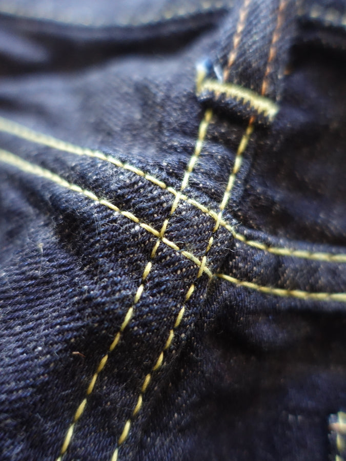 The Strike Gold SG5105【CLASSIC】Series - 15oz Slub Selvedge Denim - Right Hand Twill - Gray Weft - STYLISH STRAIGHT