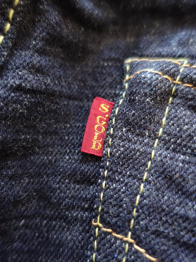 The Strike Gold SG5105【CLASSIC】Series - 15oz Slub Selvedge Denim - Right Hand Twill - Gray Weft - STYLISH STRAIGHT