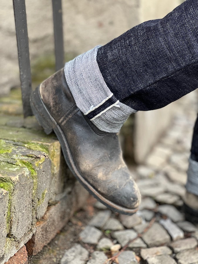 The Strike Gold SG7103【SUPER SLUBBY】Series - 17oz Horizontal Super Slub Selvedge Denim - Right Hand Twill - CLASSIC STRAIGHT