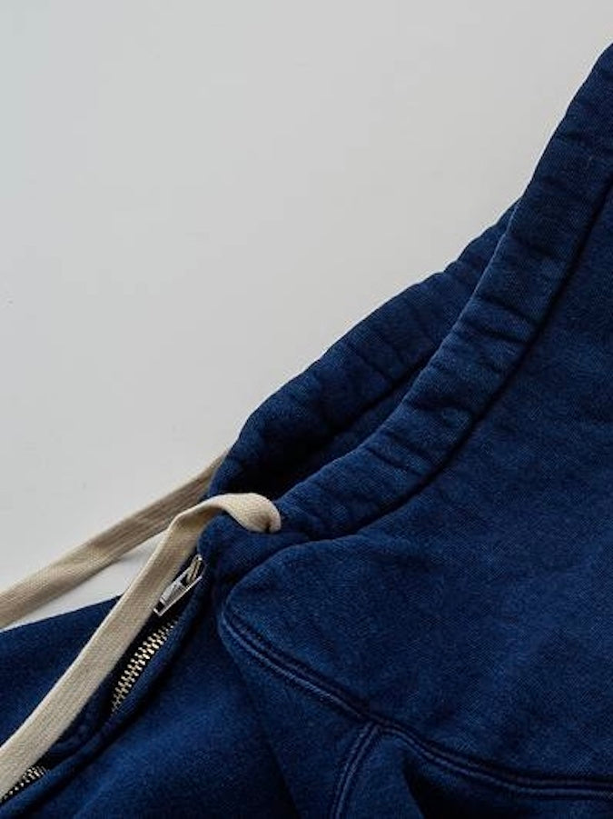 The Strike Gold - SGC004ID - Heavy Loopwheeled Zip Hoodie - Indigo Dyed