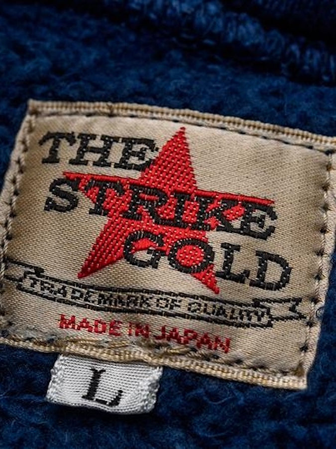 The Strike Gold - SGC004ID - Heavy Loopwheeled Zip Hoodie - Indigo Dyed