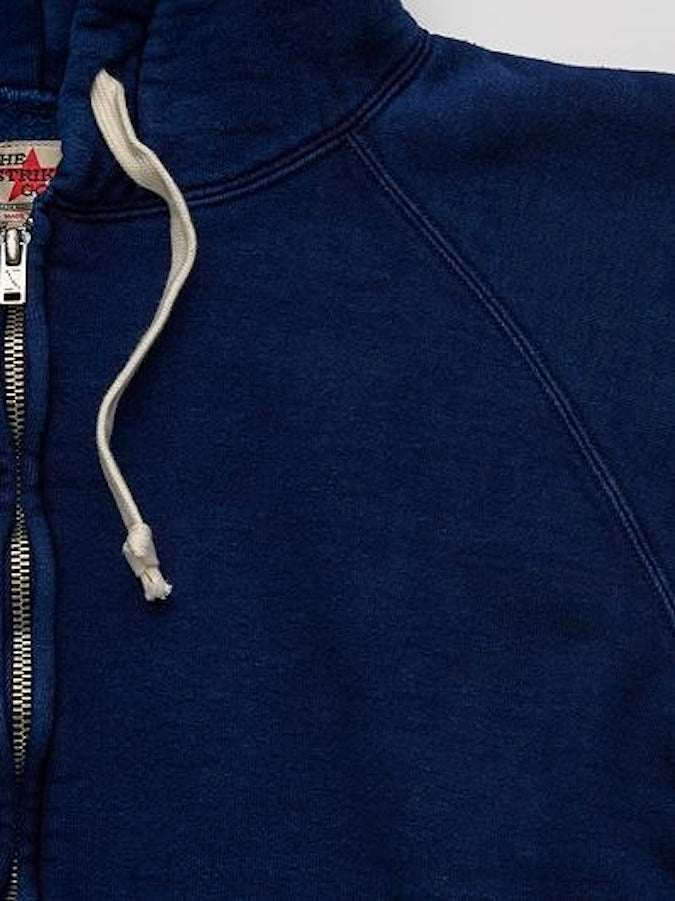 The Strike Gold - SGC004ID - Heavy Loopwheeled Zip Hoodie - Indigo Dyed