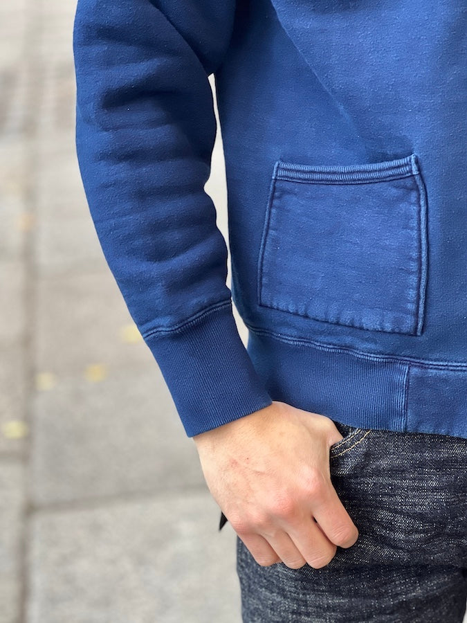 The Strike Gold - SGC004ID - Heavy Loopwheeled Zip Hoodie - Indigo Dyed