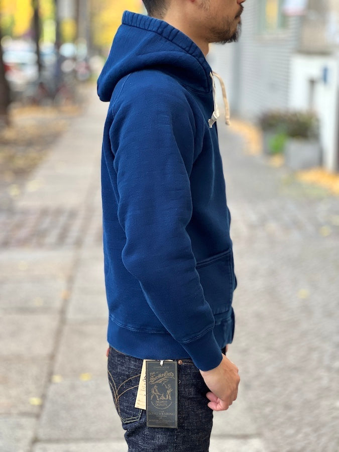 The Strike Gold - SGC004ID - Heavy Loopwheeled Zip Hoodie - Indigo Dyed