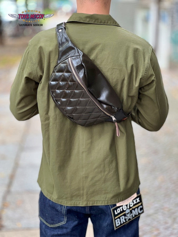 HORSEHIDE DUAL BLADE "PADDED" BAG - Brown