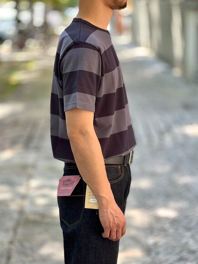 TROPHY CLOTHING - Pocket T-Shirt - WIDE BORDER - Volume Cotton - Black