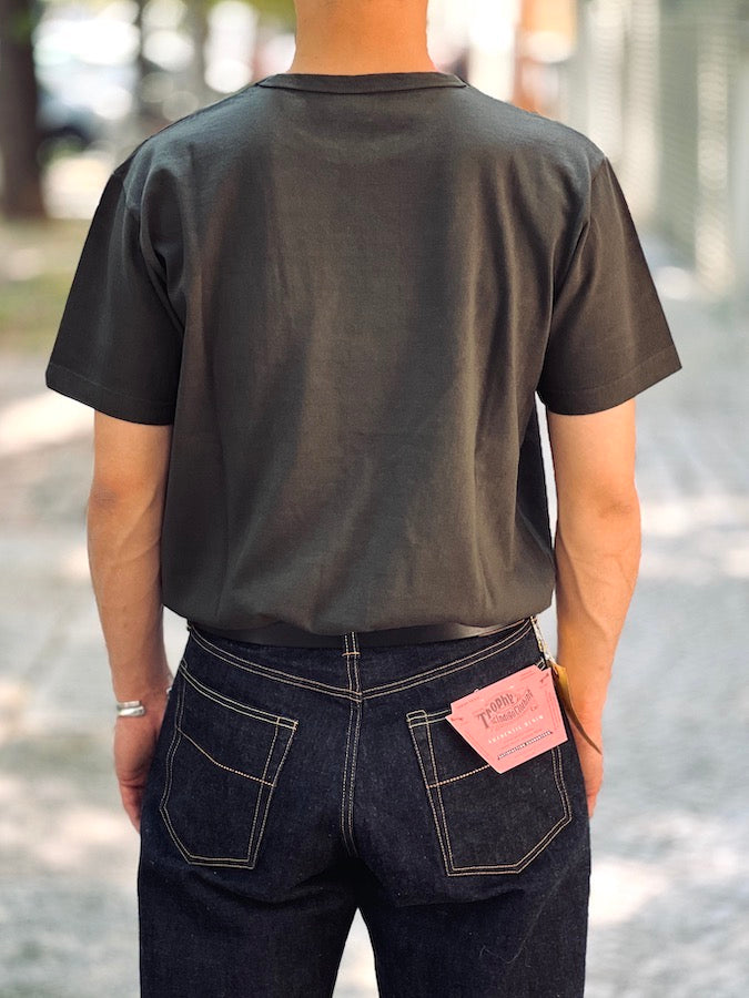 OD Pocket T-Shirt - TE-05 - Volume Cotton - Gun Black