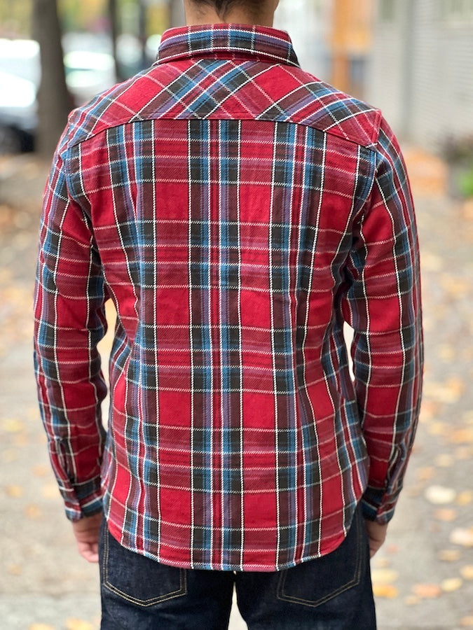 UES - 14.5oz Heavy Flannel Shirt - 502352 Red