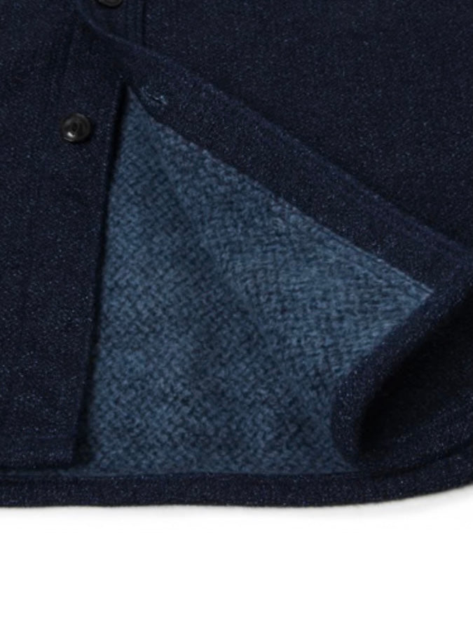 UES - 15.5oz Extra Heavy Flannel Shirt - AMUNDSEN 502455 Indigo - ONE OF THE HEAVIEST FLANNELS !