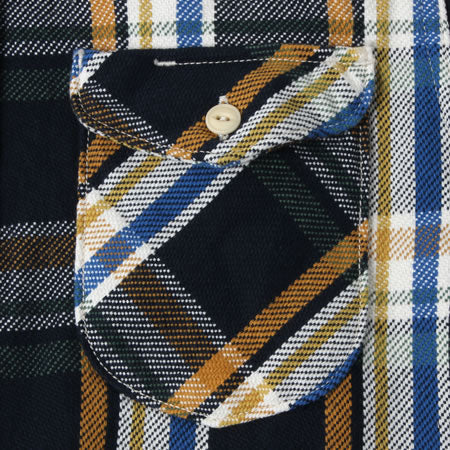UES - 14.5oz Heavy Flannel Shirt - 502154_05 Navy