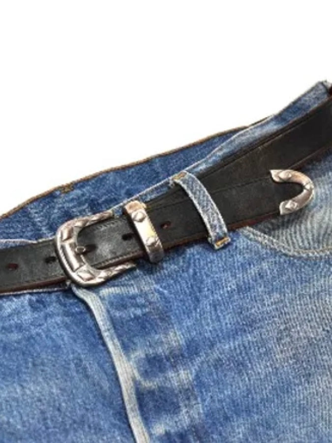 DH5740 CHASIN - Handmade Belt - Teacore Leather - Black